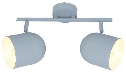 Nástenná lampa Azuro pre žiarovku E27 2x40w sivá mat.