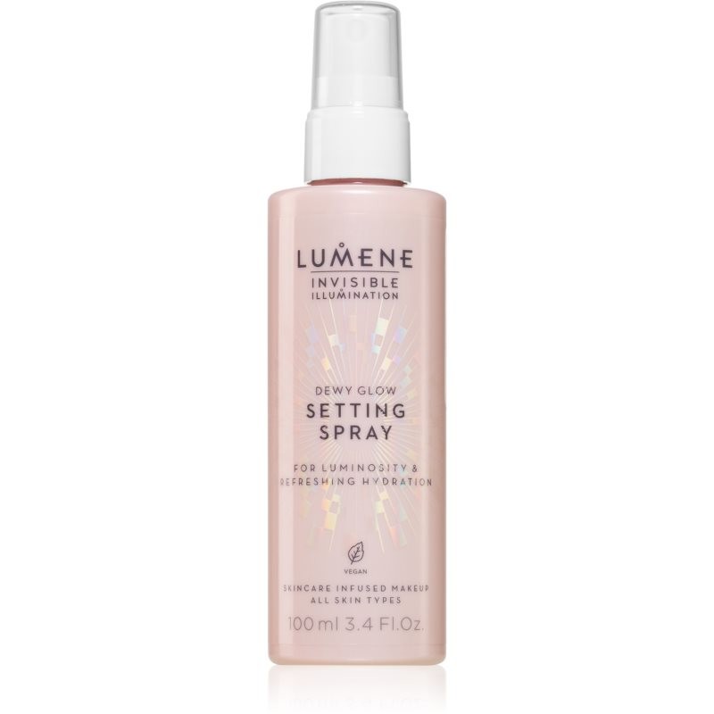 Lumene Invisible Illumination Dewy Glow rozjasňujúci fixačný sprej 100 ml