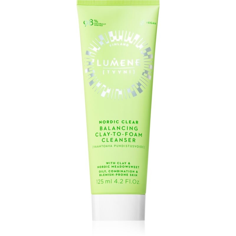 Lumene TYYNI Nordic Clear čistiaca a odličovacia pena pre mastnú a problematickú pleť 125 ml