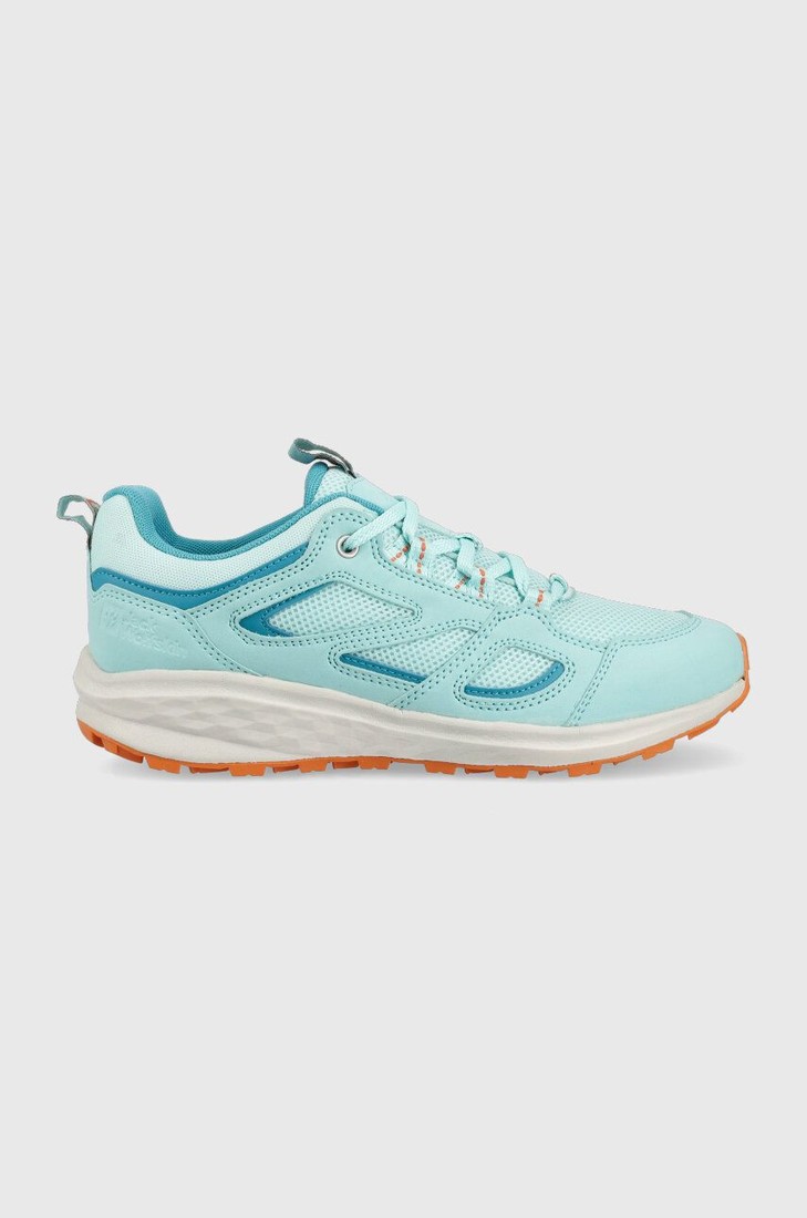 Topánky Jack Wolfskin Vojo 3 Low dámske, tyrkysová farba