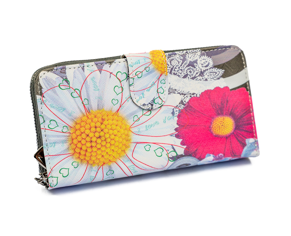 Universal Dizajnová peňaženka Floral Mood Margarétka