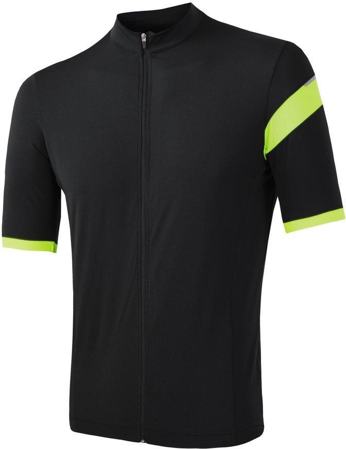 Sensor Cyklo Coolmax Classic pánský dres kr.rukáv celozip true black