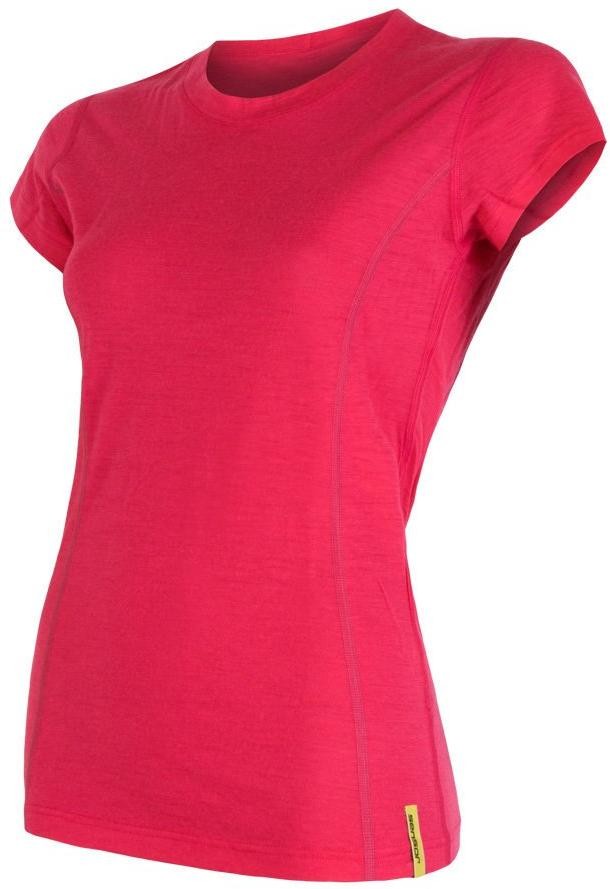 Sensor Merino Active dámské triko kr.rukáv magenta