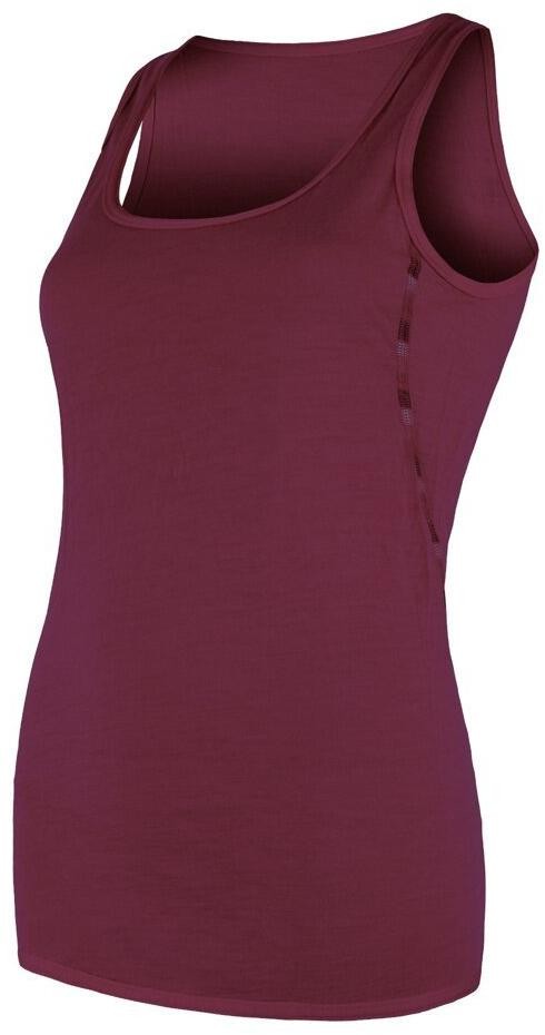 Sensor Merino Air dámské triko bez rukávu port red