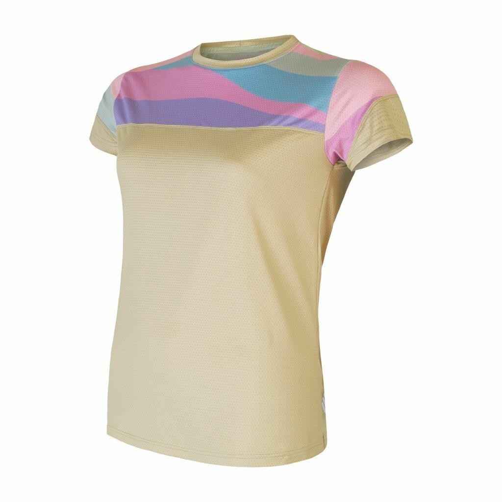 Sensor Helium dámský dres volný kr.rukáv sand/stripes