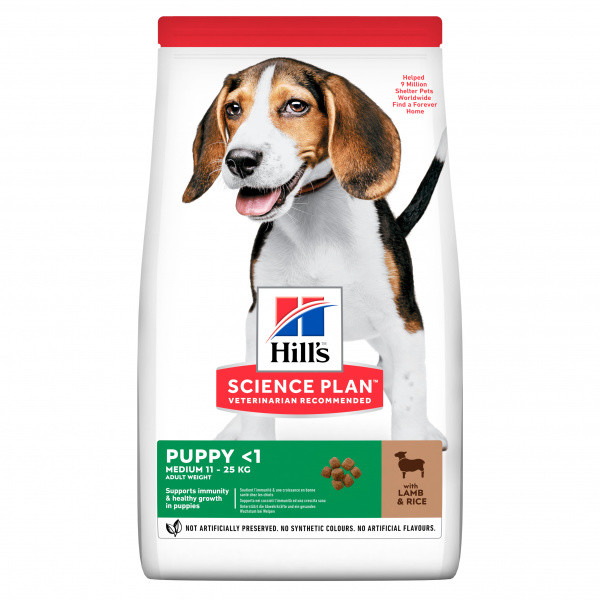 Hill's Science Plan Canine Puppy Medium Lamb & Rice 18kg