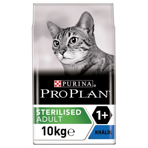 Pro Plan granuly pre mačky Sterilised králik 10kg