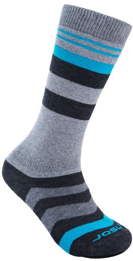 Sensor Ponožky Slope Merino dětské šedá/černá/tyrkys