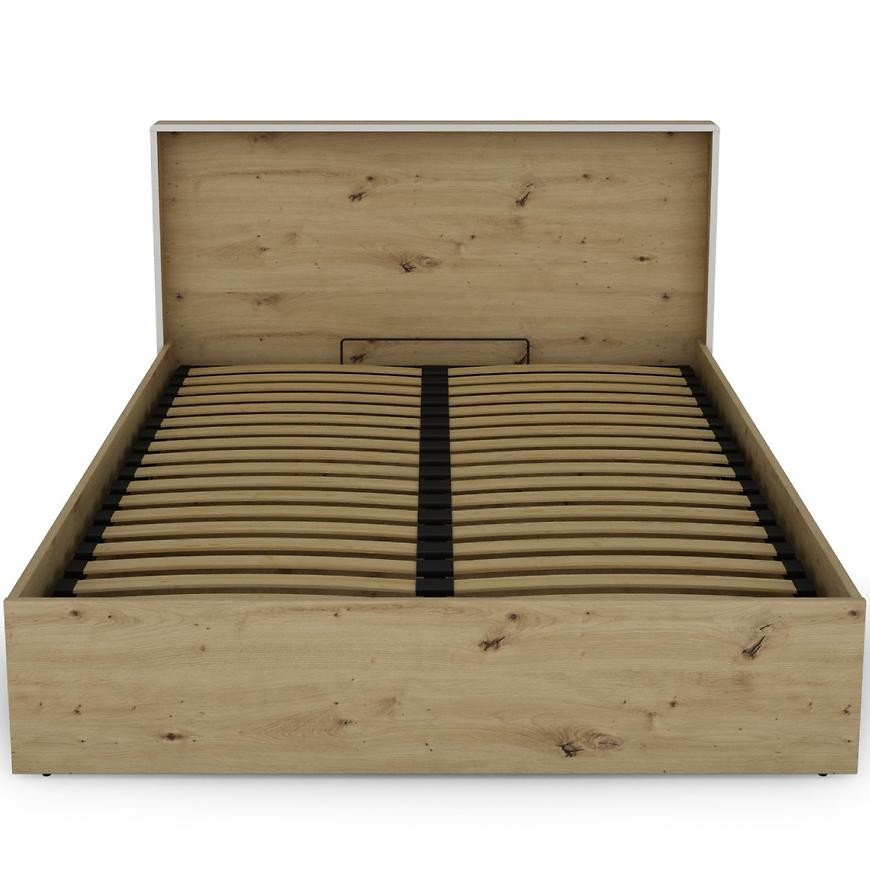 Posteľ Capannoli 140 dub artisan/biela