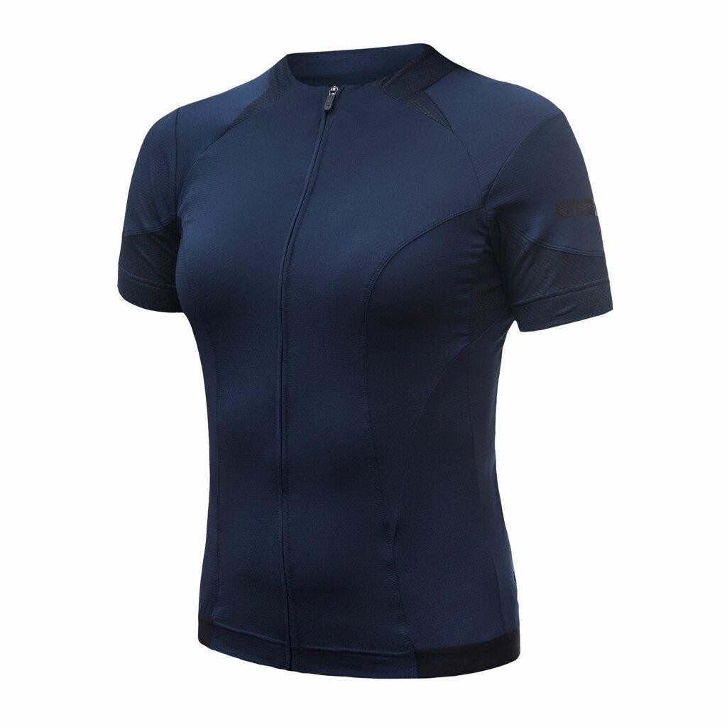 Sensor Coolmax Race dámský dres celozip kr.rukáv deep blue