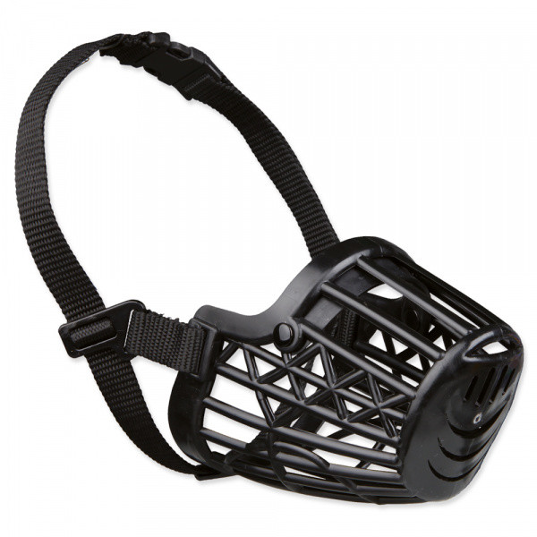 Trixie náhubok plastový veľkosť M 22 cm čierny