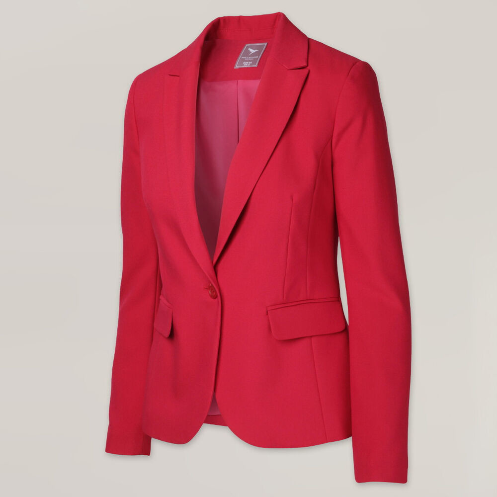 Elegantné dámske sako malinovej farby 14977
