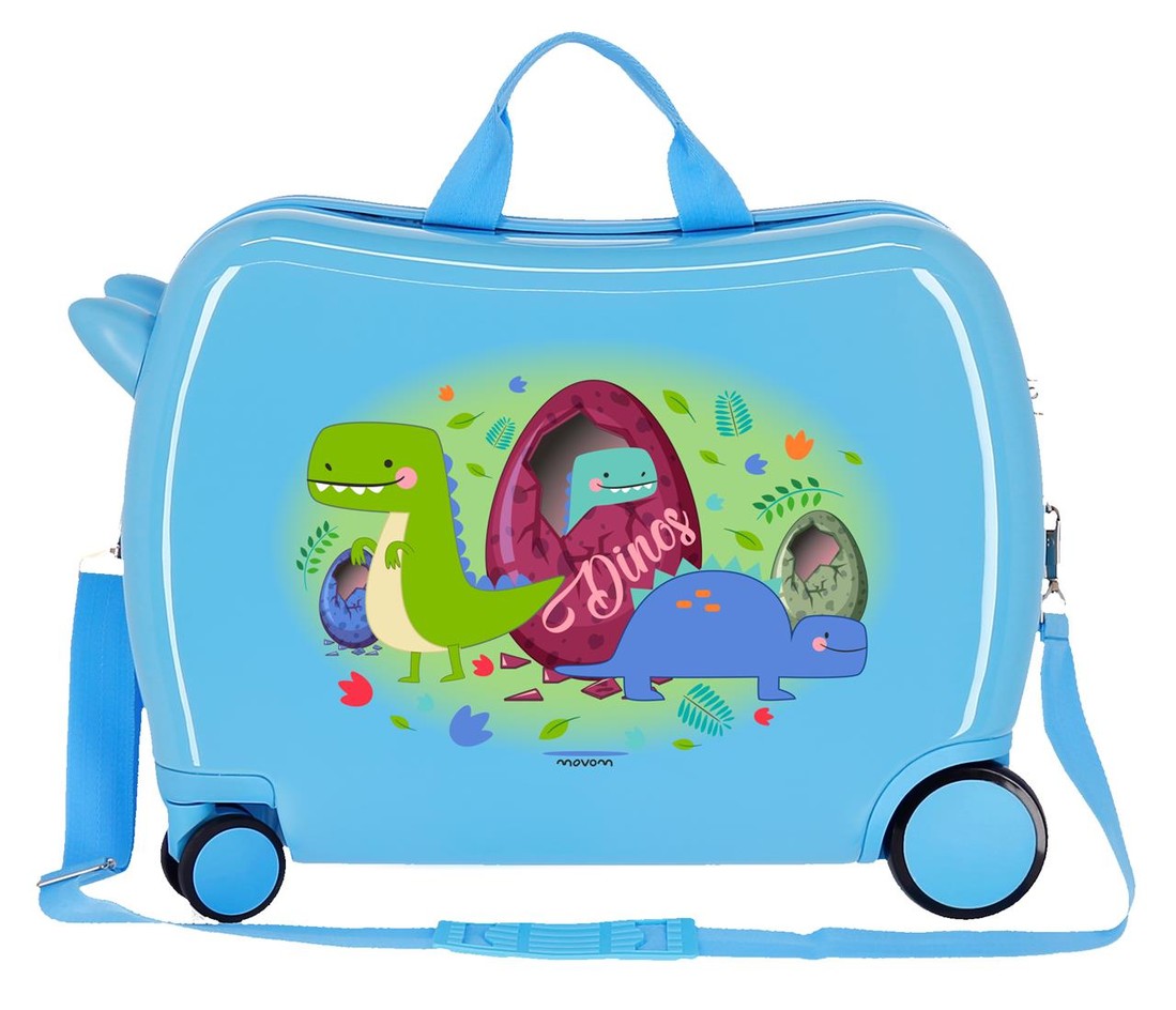 Movom Detský kufor na kolieskach - odrážadlo - Dinos