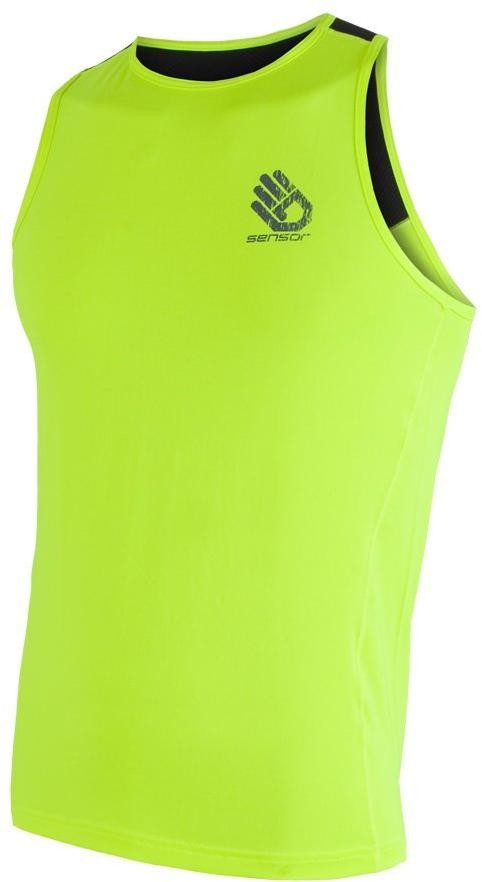 Sensor Coolmax Fresh Pt Hand pánské triko bez rukávů žl.reflex/černá