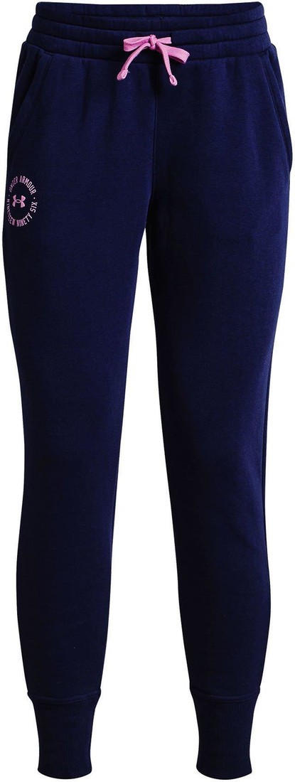 Under Armour Rival Fleece Crest Joggers-NVY