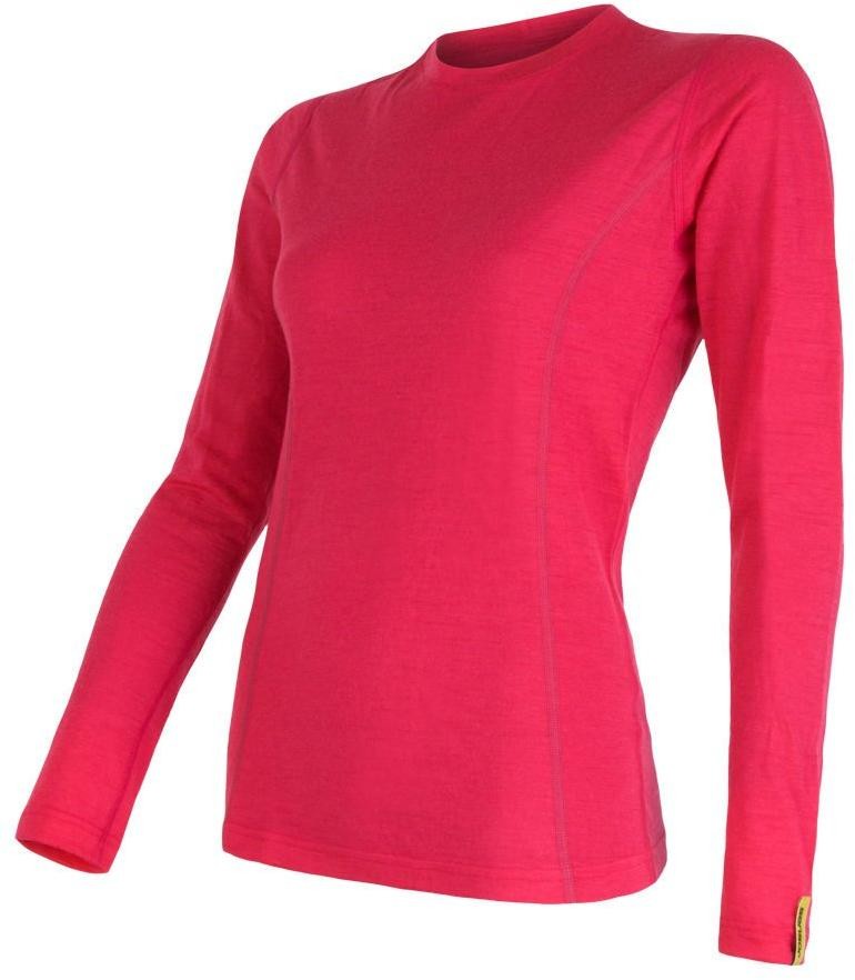 Sensor Merino Active dámské triko dl.rukáv magenta