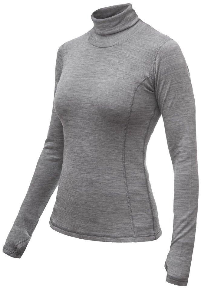 Sensor Merino Bold dámské triko dl.rukáv roll neck cool gray