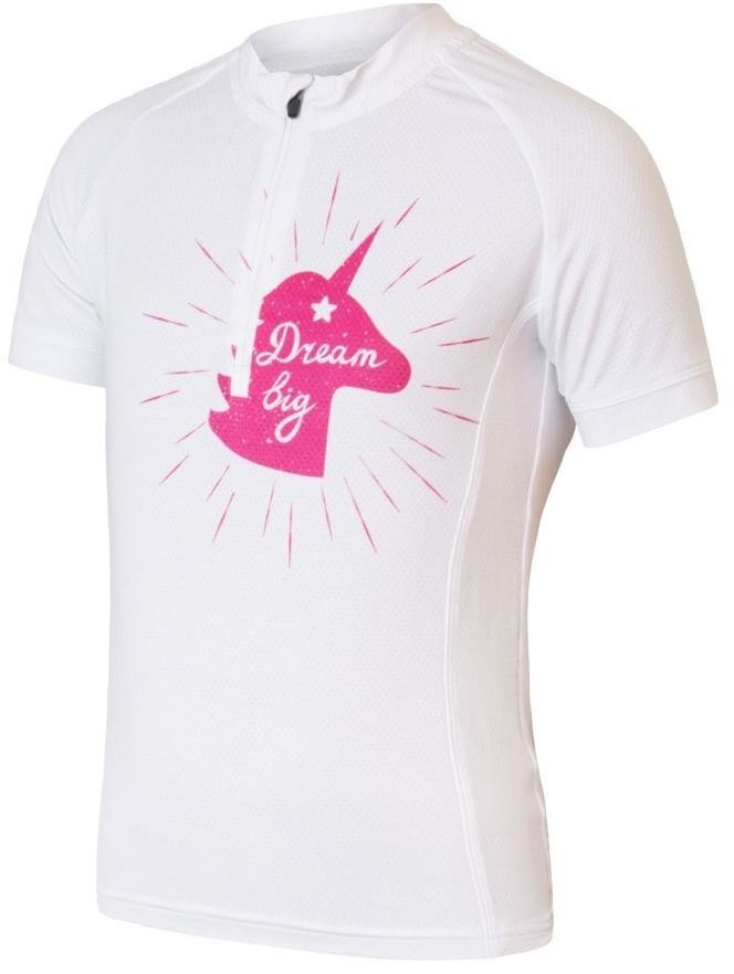 Sensor Coolmax Entry dětský dres kr.rukáv snow white Unicorn