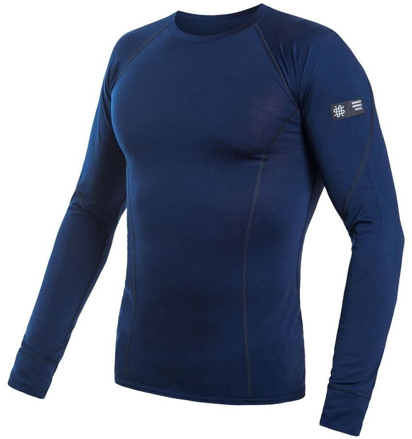 Sensor Merino Active pánské triko dl.rukáv deep blue