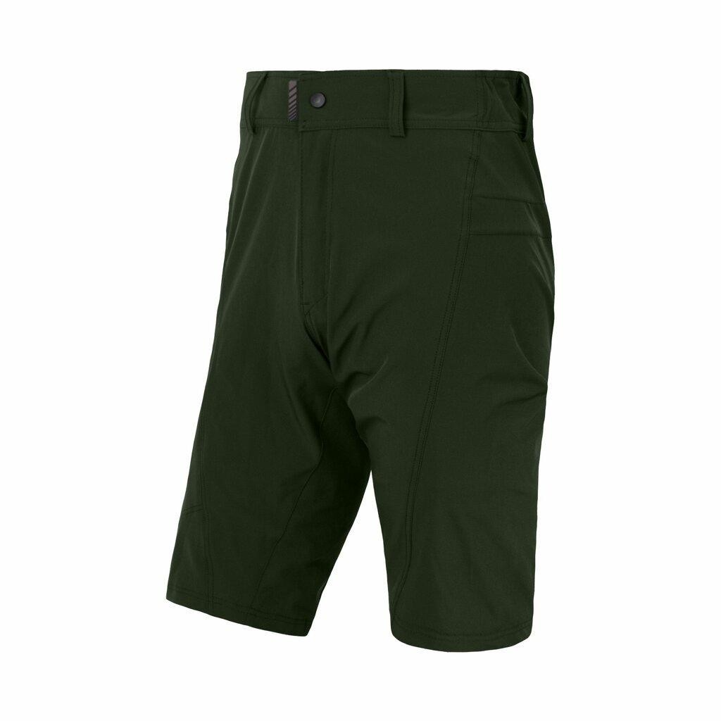 Sensor Helium pánské kalhoty s cyklovložkou krátké volné olive green
