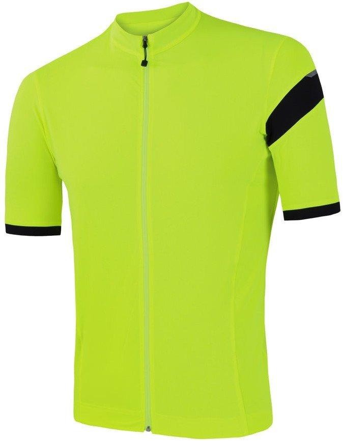 Sensor Cyklo Coolmax Classic pánský dres kr.rukáv celozip neon yellow