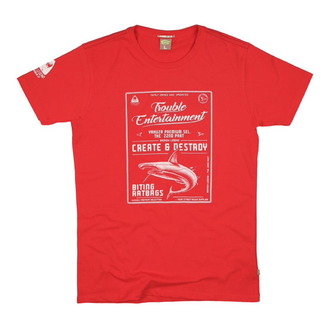 Triko Yakuza Premium Biting Ratbags - červené, L