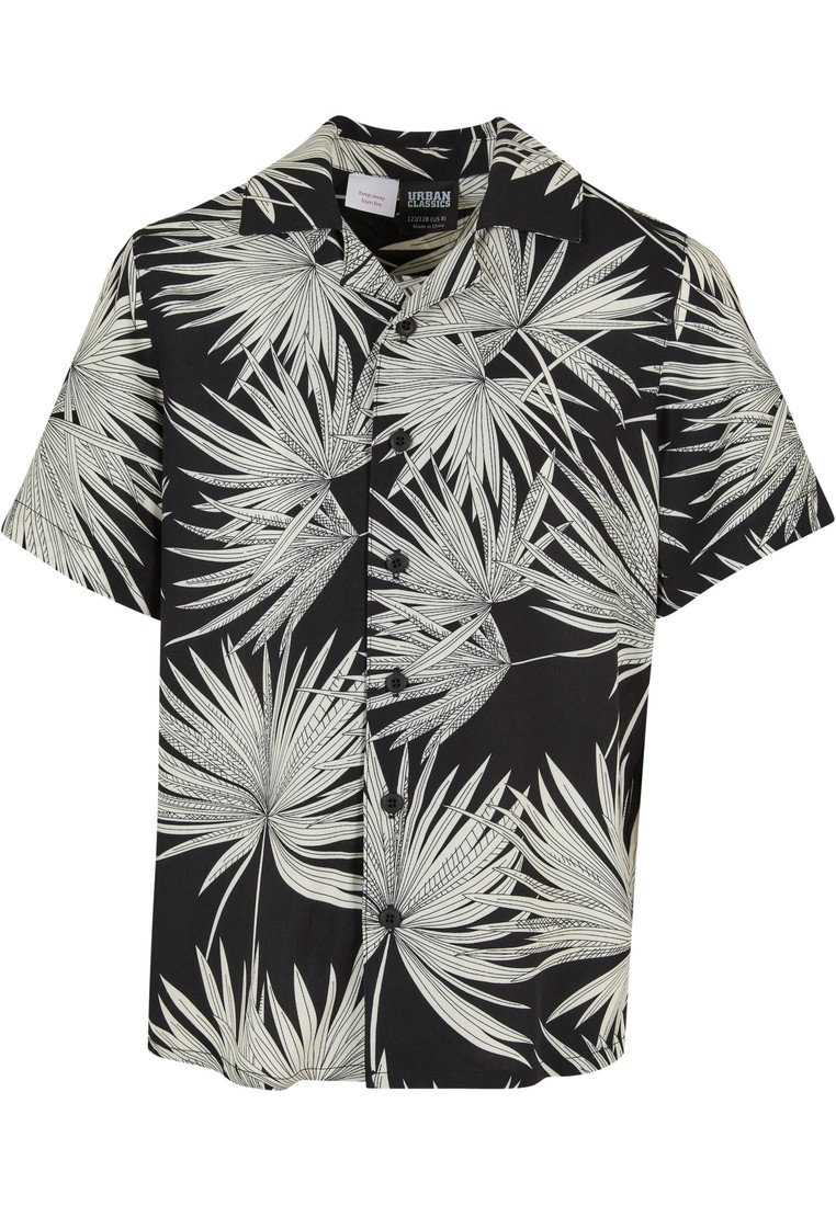 Urban Classics Kids Frond Resort Shirt black - 110/116