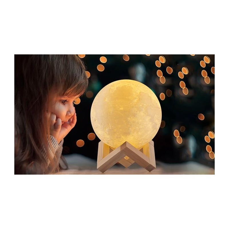 9509 DR Stolná lampa mesiac 3D - 8cm