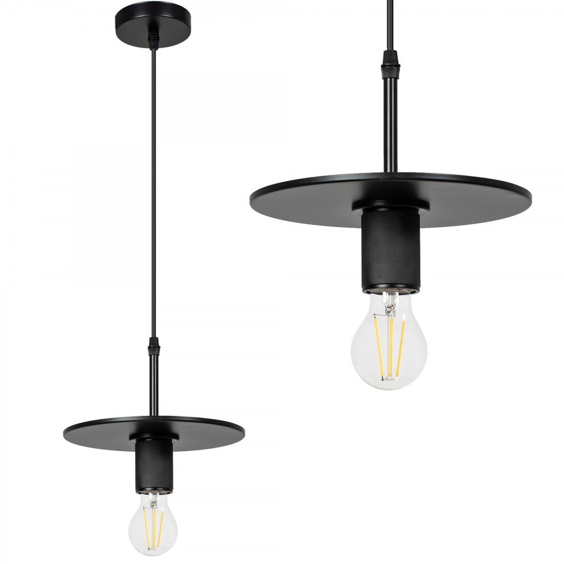 Závěsná lampa La Belle XXII černá