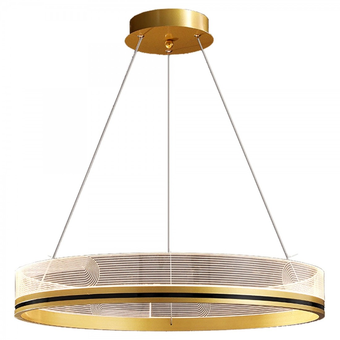 Závěsná lampa La Belle XXVI zlatá