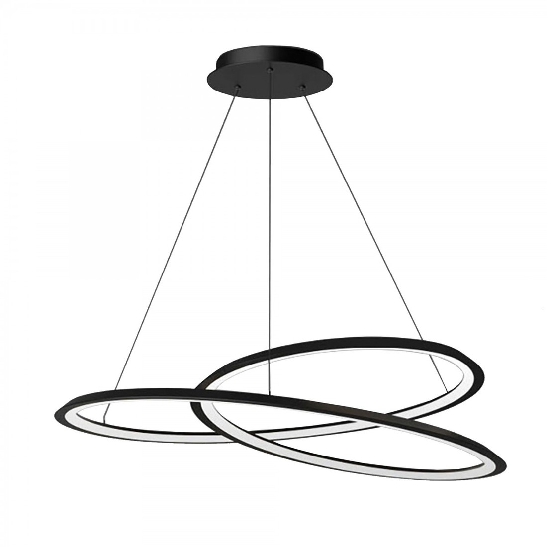 Závěsná lampa La Belle XXXI černá/bílá
