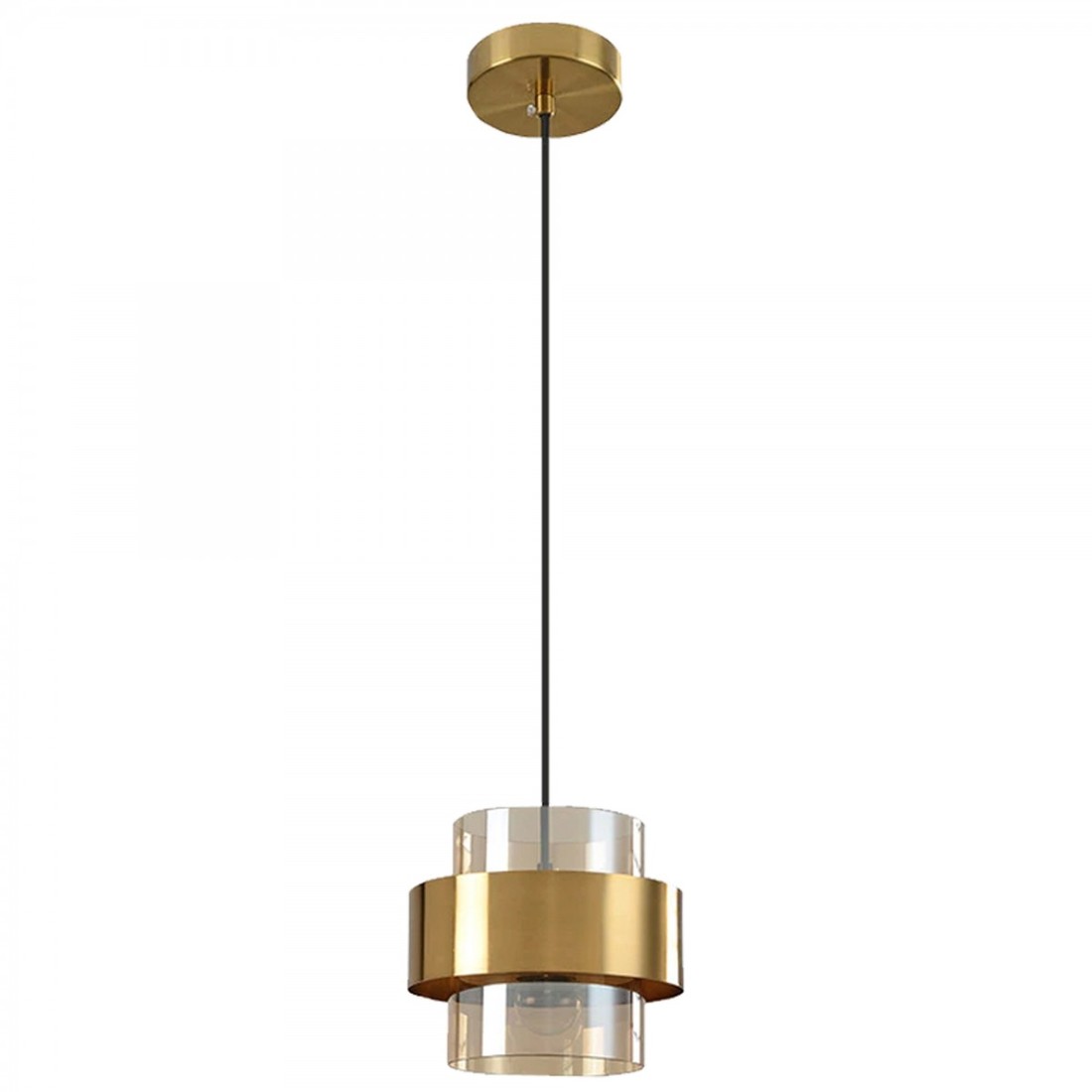 Závěsná lampa La Belle XXXIV zlatá