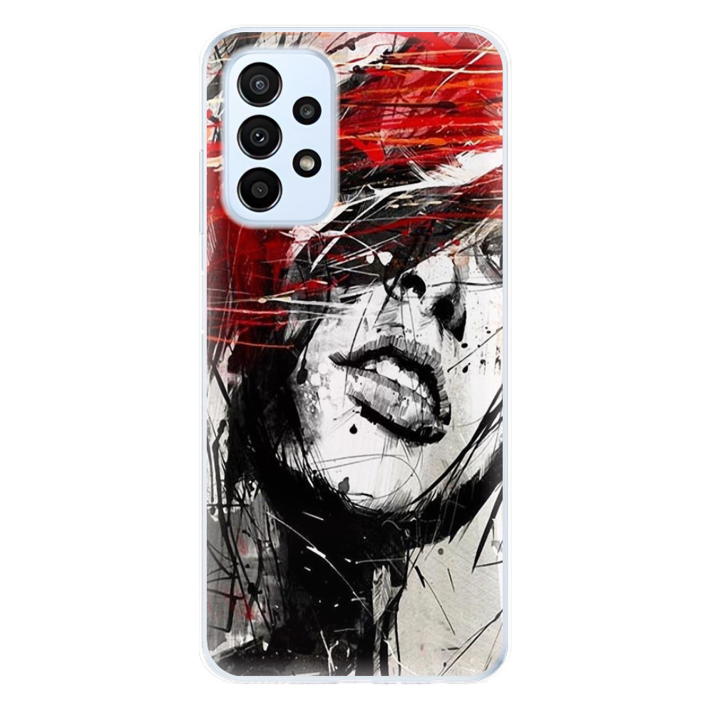Odolné silikónové puzdro iSaprio - Sketch Face - Samsung Galaxy A23 / A23 5G