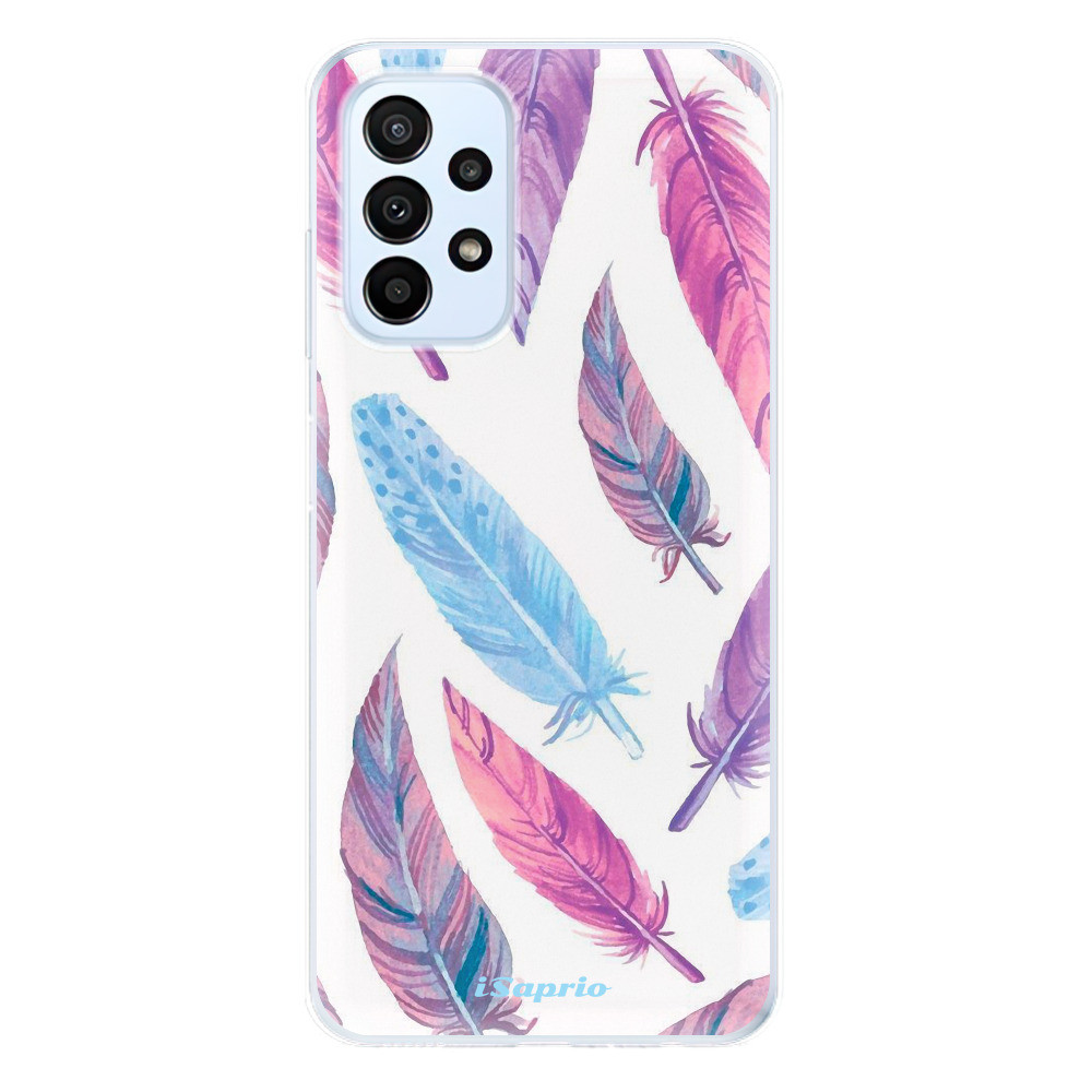 Odolné silikónové puzdro iSaprio - Feather Pattern 10 - Samsung Galaxy A23 / A23 5G