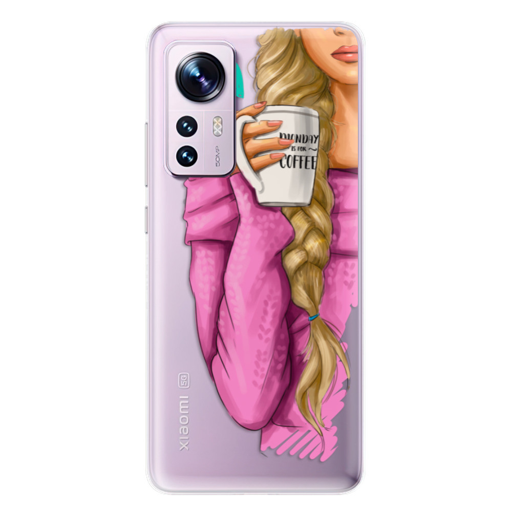 Odolné silikónové puzdro iSaprio - My Coffe and Blond Girl - Xiaomi 12 / 12X