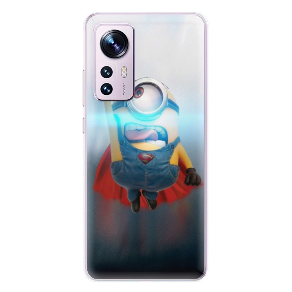Odolné silikónové puzdro iSaprio - Mimons Superman 02 - Xiaomi 12 / 12X