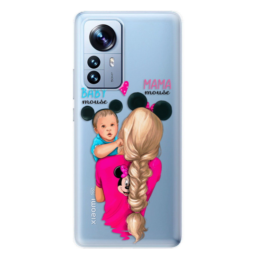 Odolné silikónové puzdro iSaprio - Mama Mouse Blonde and Boy - Xiaomi 12 Pro