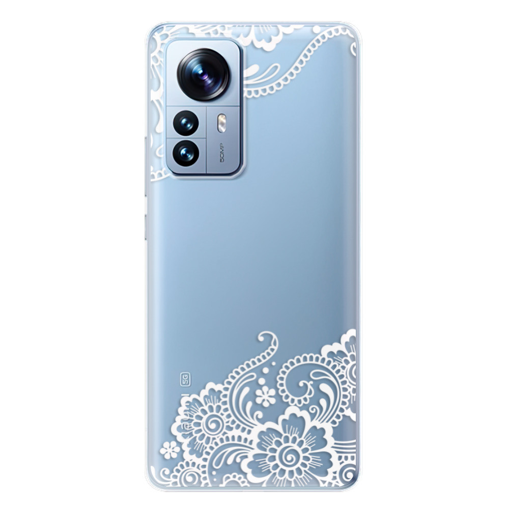 Odolné silikónové puzdro iSaprio - White Lace 02 - Xiaomi 12 Pro