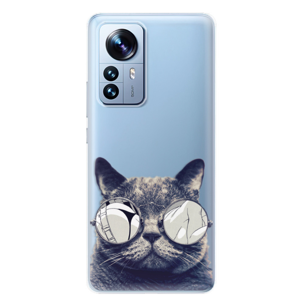 Odolné silikónové puzdro iSaprio - Crazy Cat 01 - Xiaomi 12 Pro