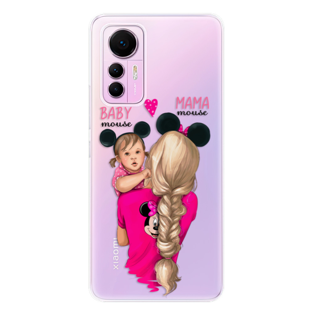 Odolné silikónové puzdro iSaprio - Mama Mouse Blond and Girl - Xiaomi 12 Lite