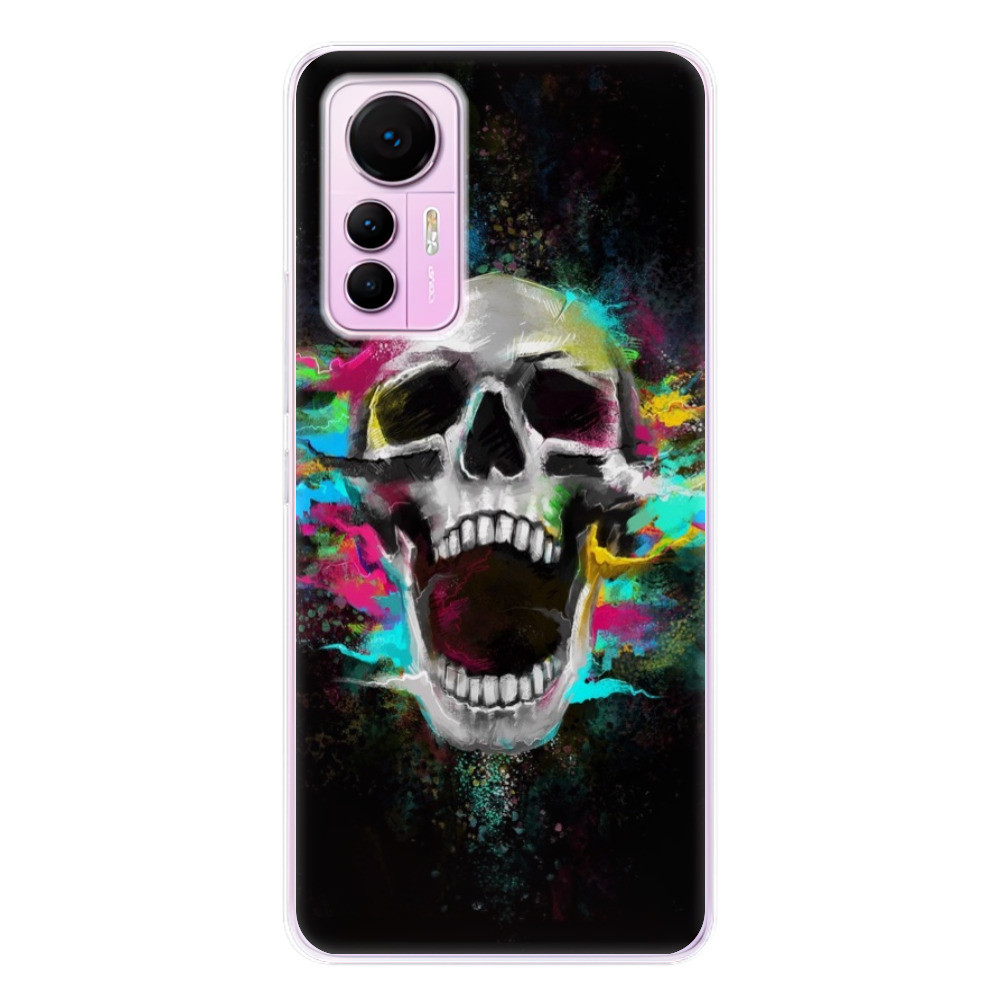 Odolné silikónové puzdro iSaprio - Skull in Colors - Xiaomi 12 Lite