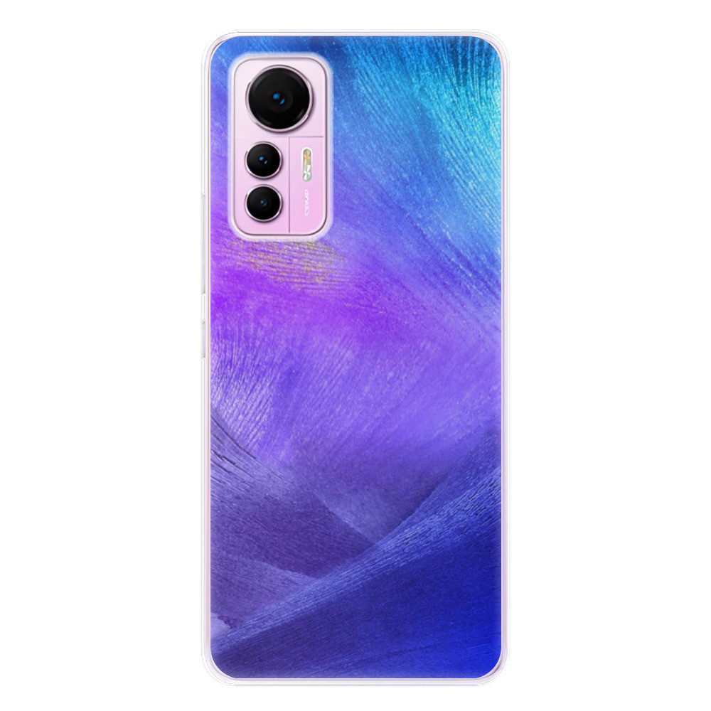 Odolné silikónové puzdro iSaprio - Purple Feathers - Xiaomi 12 Lite