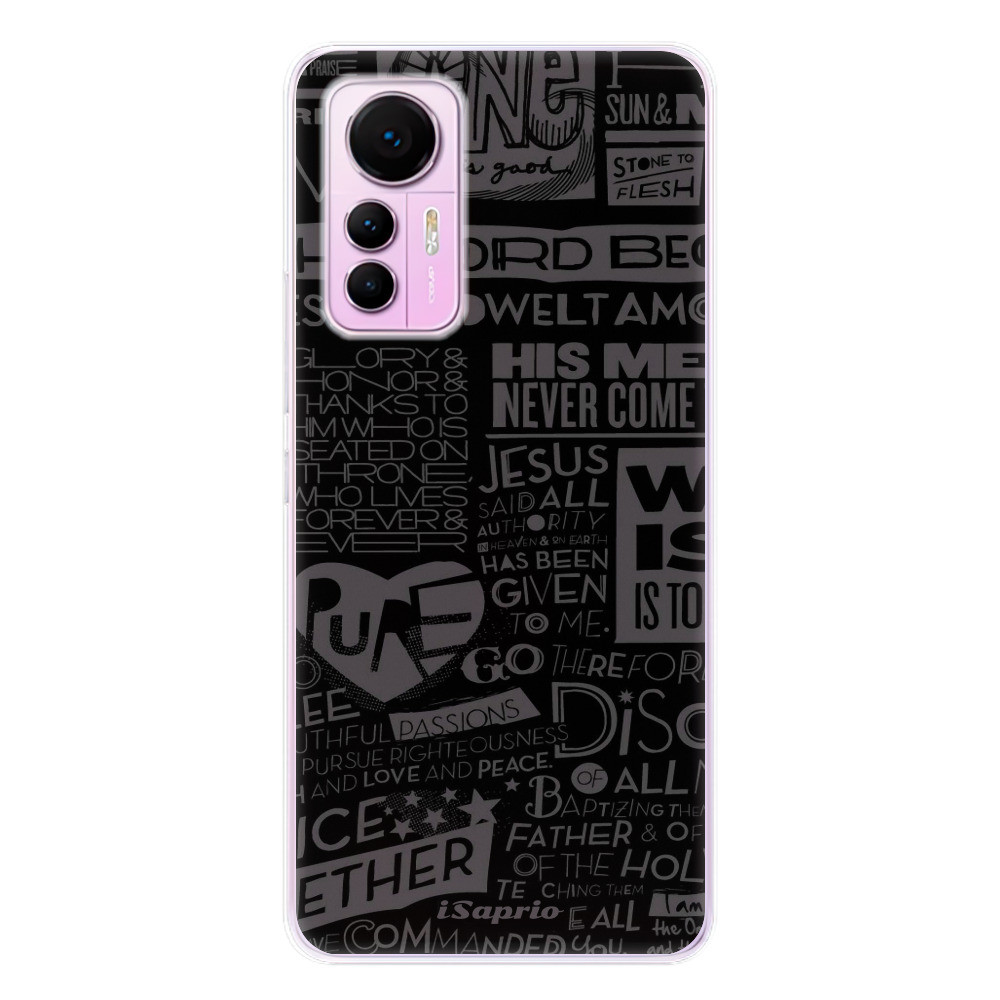 Odolné silikónové puzdro iSaprio - Text 01 - Xiaomi 12 Lite