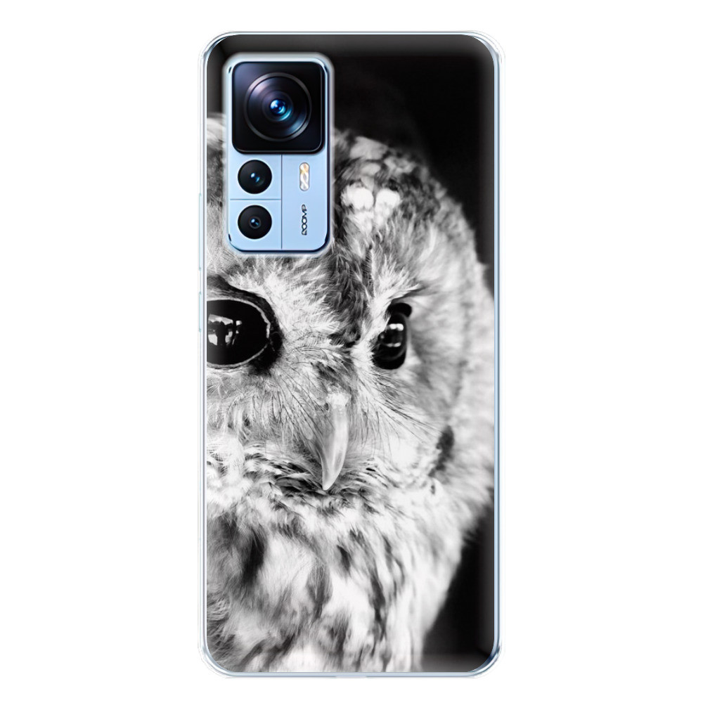 Odolné silikónové puzdro iSaprio - BW Owl - Xiaomi 12T / 12T Pro