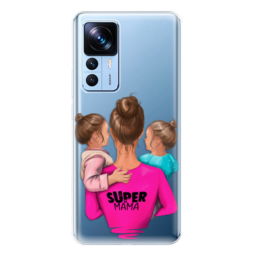 Odolné silikónové puzdro iSaprio - Super Mama - Two Girls - Xiaomi 12T / 12T Pro