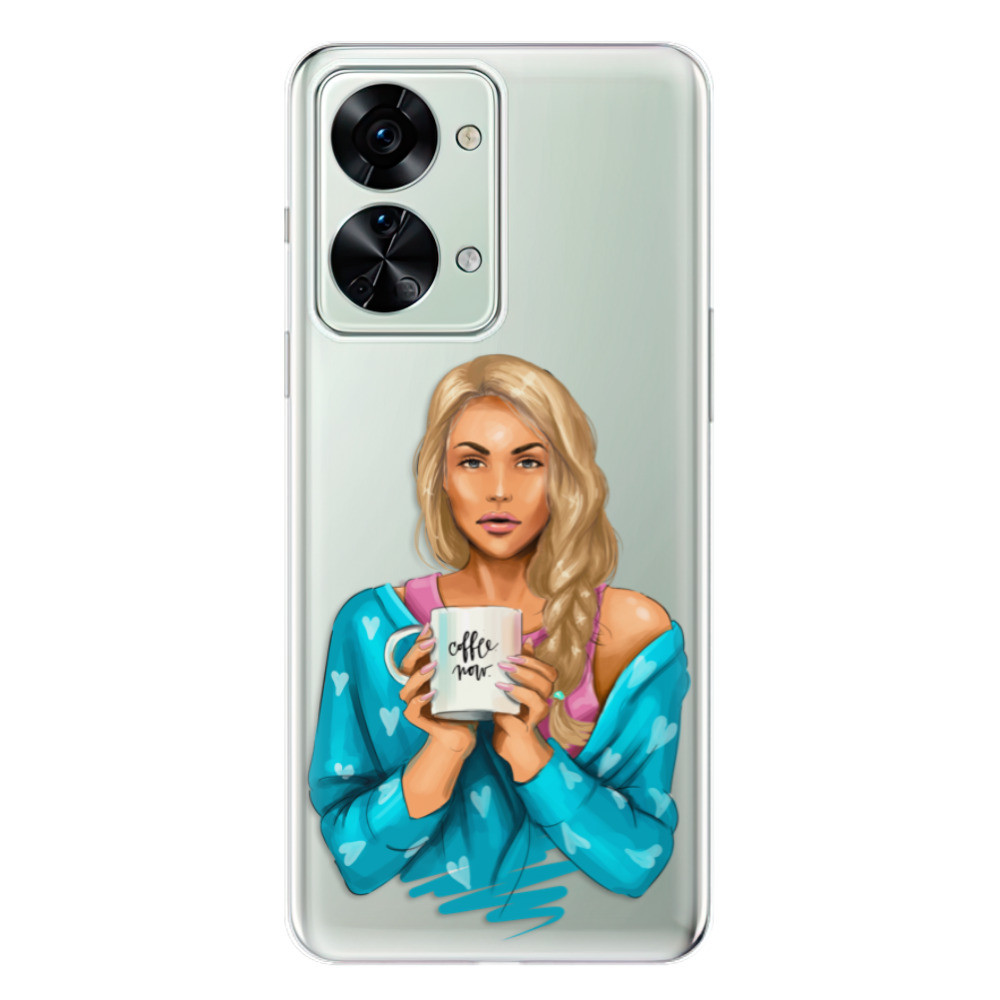Odolné silikónové puzdro iSaprio - Coffe Now - Blond - OnePlus Nord 2T 5G