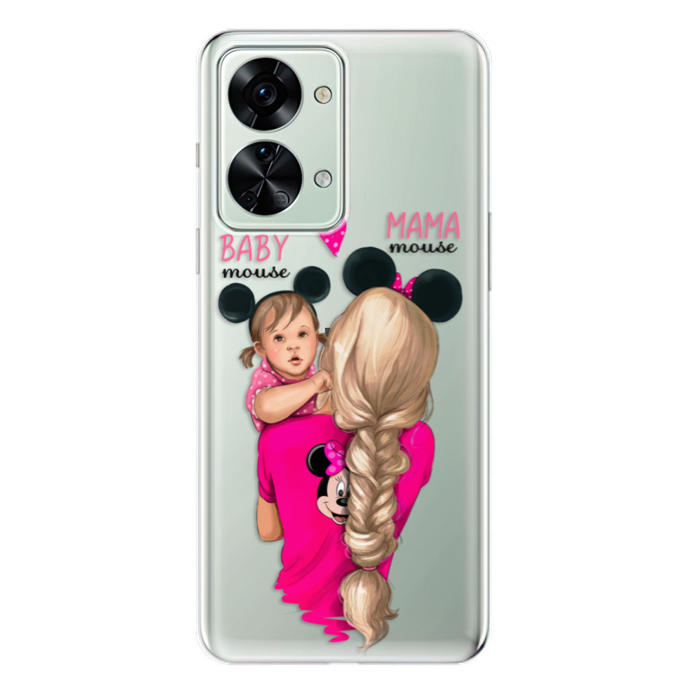 Odolné silikónové puzdro iSaprio - Mama Mouse Blond and Girl - OnePlus Nord 2T 5G