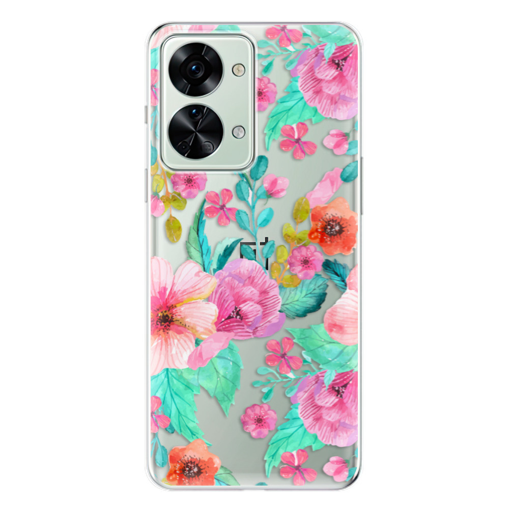 Odolné silikónové puzdro iSaprio - Flower Pattern 01 - OnePlus Nord 2T 5G