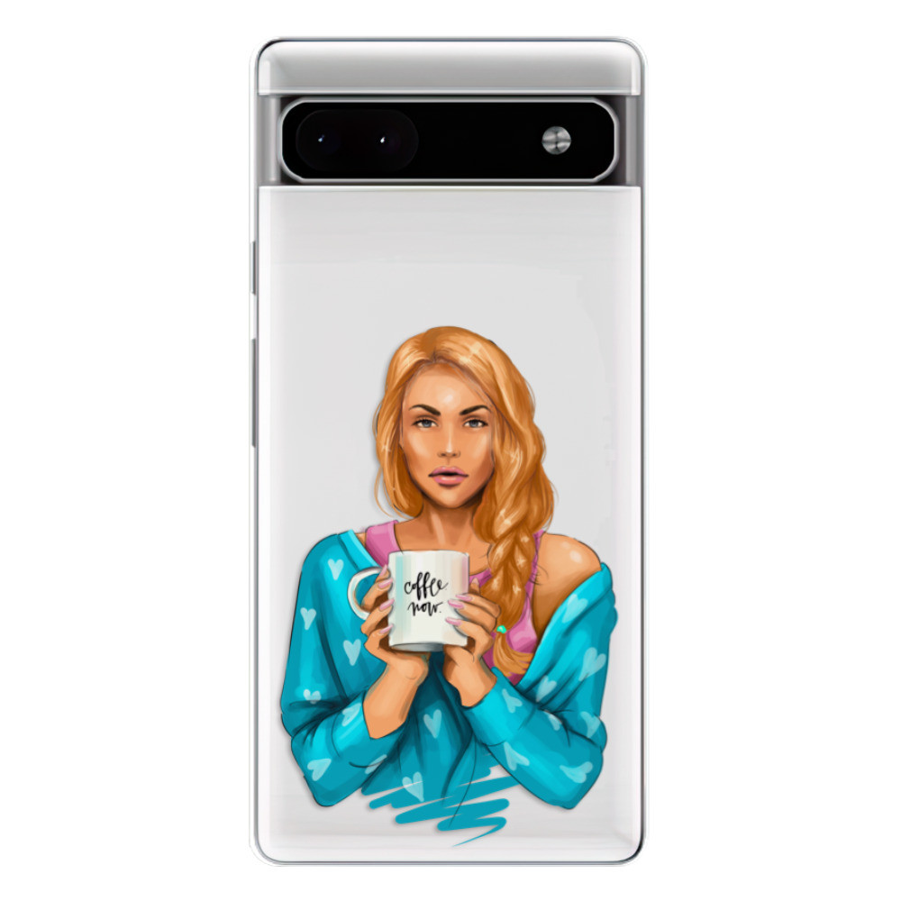 Odolné silikónové puzdro iSaprio - Coffe Now - Redhead - Google Pixel 6a 5G