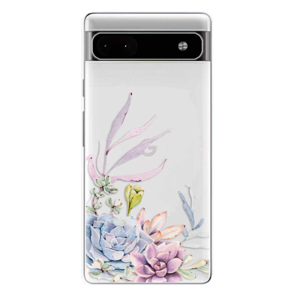 Odolné silikónové puzdro iSaprio - Succulent 01 - Google Pixel 6a 5G